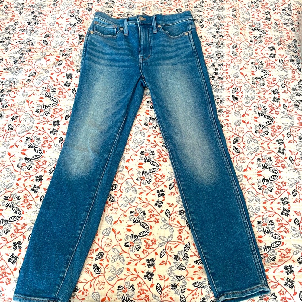 Madewell high rise skinny crop jeans